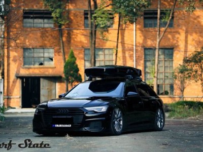 Black Knight Audi A6 allroad airstruts loading effect