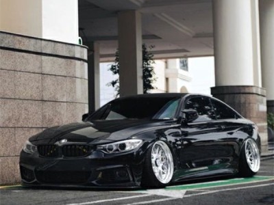 Indonesian black BMW 4 series air struts extreme state