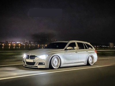 Installation effect of Airstruts on BMW 3 series station wagon